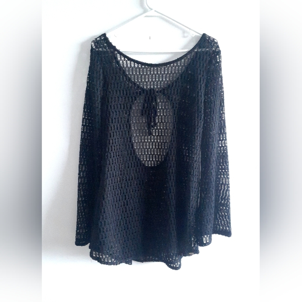 Beachy Swim Cover-up, net, loose and comfy, large